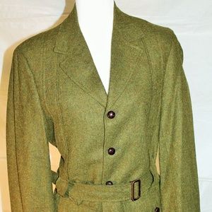 Vintage wool khaki blazer / jacket, size medium
